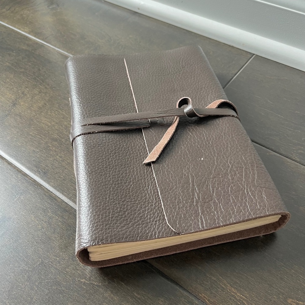 Nkuku 'Timu' fairtrade leather journal, A5